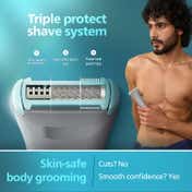 Philips BG3470/15 Body & Intimate Grooming Trimmer for Men - Grey