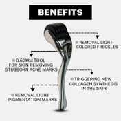 House of Beauty Derma Roller 0.50mm Reduces Pigmentation, Fade Pimples & Acne Scars (1 Pc)