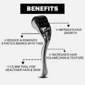 House of Beauty Derma Roller 1.50mm For Home Use, Improves Hair Growth,Remove Stretchmarks (1 Pc)