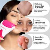 House of Beauty Ice Roller Pink For Dark Circles & Soothes Irritated & Pimpled Skin (1 Pc)