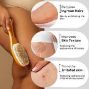 House of Beauty Dry Brush For Body For Lymphatic Drainage, Smooth Skin, In-Grown Hair (1 Pc)