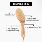 House of Beauty Dry Brush For Body For Lymphatic Drainage, Smooth Skin, In-Grown Hair (1 Pc)