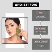 House of Beauty Jade Guasha Facetool For Double Chin, Sculpting Jawline & Contouring Face (1 Pc)