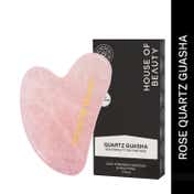 House of Beauty Rose Quartz Guasha Face Massager