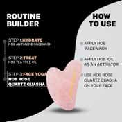 House of Beauty Rose Quartz Guasha Face Massager