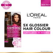 L'Oreal Paris Casting Creme Gloss Hair Color - 530 Praline Brown (87.5g+72ml)