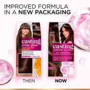 L'Oreal Paris Casting Creme Gloss Hair Color - 400 Dark Brown (87.5 g + 72 ml)