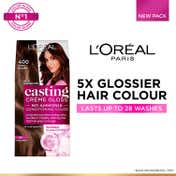 L'Oreal Paris Casting Creme Gloss Hair Color - 400 Dark Brown (87.5 g + 72 ml)