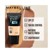 Maybelline New York Fit Me Matte + Poreless Liquid Foundation SPF 22 Tube - 330 Toffee (18 ml)