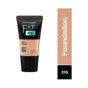 Maybelline New York Fit Me Matte + Poreless Liquid Foundation Tube SPF 22 - 310 Sun Beige (18 ml)