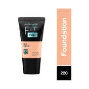 Maybelline New York Fit Me Matte + Poreless Liquid Foundation SPF 22 Tube - 220 Natural Beige (18 ml)