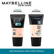 Maybelline New York Fit Me Matte + Poreless Liquid Foundation Tube SPF 22 - 115 Ivory (18 ml)
