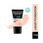 Maybelline New York Fit Me Matte + Poreless Liquid Foundation Tube SPF 22 - 115 Ivory (18 ml)