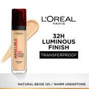 L'Oreal Paris Infallible 32H Fresh Wear Foundation - Natural Beige 125-Warm Undertone (30 ml)