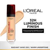 L'Oreal Paris Infallible 32H Fresh Wear Foundation - Radiant Sand 250-Warm Undertone (30 ml)