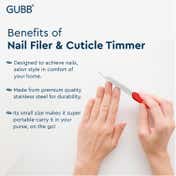 GUBB 2 In 1 Nail File & Cuticle Trimmer (22 g)
