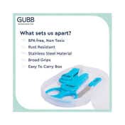 GUBB Baby Manicure Kit for Boys & Girls - Blue (140g)