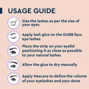 GUBB False Eyelashes - Classic Style (16 g)