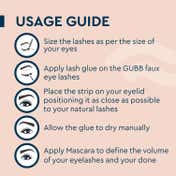 GUBB False Eyelashes - Party Style (16 g)