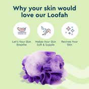 GUBB Luxe Sponge Round Loofah - Coral & Lilac Combo