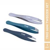 GUBB Trio Mini Tweezer Set - Slant Tip Tweezer Flat Tweezer & Pointed Tweezer (40 g)