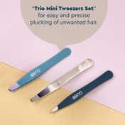 GUBB Trio Mini Tweezer Set - Slant Tip Tweezer Flat Tweezer & Pointed Tweezer (40 g)