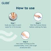 GUBB Pumice Stone with Rubber Grip (70 g)