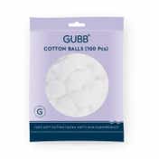 GUBB White Cotton Balls -100Pcs (60g)