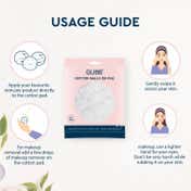 GUBB White Cotton Balls -100Pcs (60g)