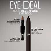 FAE BEAUTY Eye-Deal Intense Gel Kajal With Sharpener & Fine Bristle Brush Shade - Black Sesame (0.35 g)