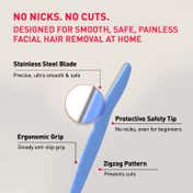 Sirona Go Fuzz Free Reusable Face Razors for Women (3 pcs)
