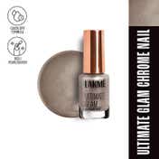 Lakme Ultimate Glam Chrome Nail Paint - Khakhi (6 ml)