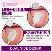 Majestique Soft Silicone Tongue Cleaner for Adults