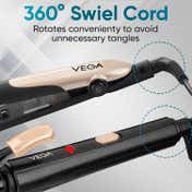 Vega Miss Versatile Styling Set Straightener, Curler & Dryer Gift Combo for Women Black (VHSS-03)