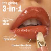 Lakme 9to5 Hya Beach Edit Lip Gloss Stain, Hydrating, Long Lasting,SPF 15 - 3 Caramel Drizzle(10 ml)