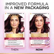 LOreal Paris New Excellence Creme Hair Color With Hyaluronic Acid, 3.16 Burgandy, (100gm + 72ml)