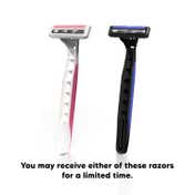 LetsShave Evior 3 Plus Disposable Razor - Pink, White (6 Pcs)