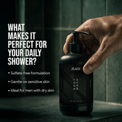 Zlade Body Wash for Men with Niacinamide & Oat Extract (200 ml)