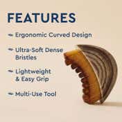 GUBB Gua Sha Lymphatic Brush For Face & Neck - Brown