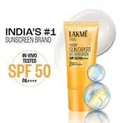 Lakme Water Light Gel In-Vivo tested SPF 50 PA++++ Sunscreen with Niacinamide For Oily Skin (50 g)