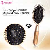 Majestique Golden Antistatic Hair Brush Set (2 pcs)