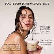 OUAI Merry On Melrose Kit - Shampoo Scalp & Body Scrub & Body Cleanser (3 pcs)