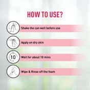 Sirona Hair Removal Spray Foam with Aloe Vera Extracts and Rose Fragrance (200 g)