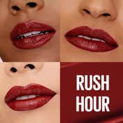 Maybelline New York Serum Lipstick Satin 1-Swipe Lush Color 8HR Hydration - Rush Hour (3.4 g)