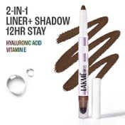 Lakme 9To5 Hya Glam Liner + Shadow Eye Duo With Hyaluronic Acid & Vitamin E - Brown Suede (1.8 g)