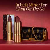 LoveChild Masaba Batua Pocket Lipstick Rich Satin Finish - Barfi Wine (4 g)