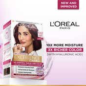 L'Oreal Paris New  Excellence Creme Hair Color Hyaluronic Acid, 6.62 Cherry Brunnette, (100gm + 72ml)