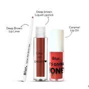 Blur India Perfect Lip Kit - Silk Cocoa (3 pcs)
