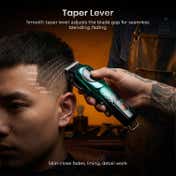 VGR V-166 Hair Clipper for Salon with 6 Guide Combs 200Min Runtime 2-Year Warranty - Green
