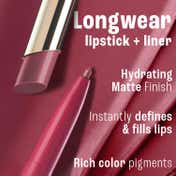 Lakme 9to5 Hya Beach Edit, Lipstick + Liner Duo,SPF Matte Finish Lipstick - Beachy Peach (2 + 0.2 g)